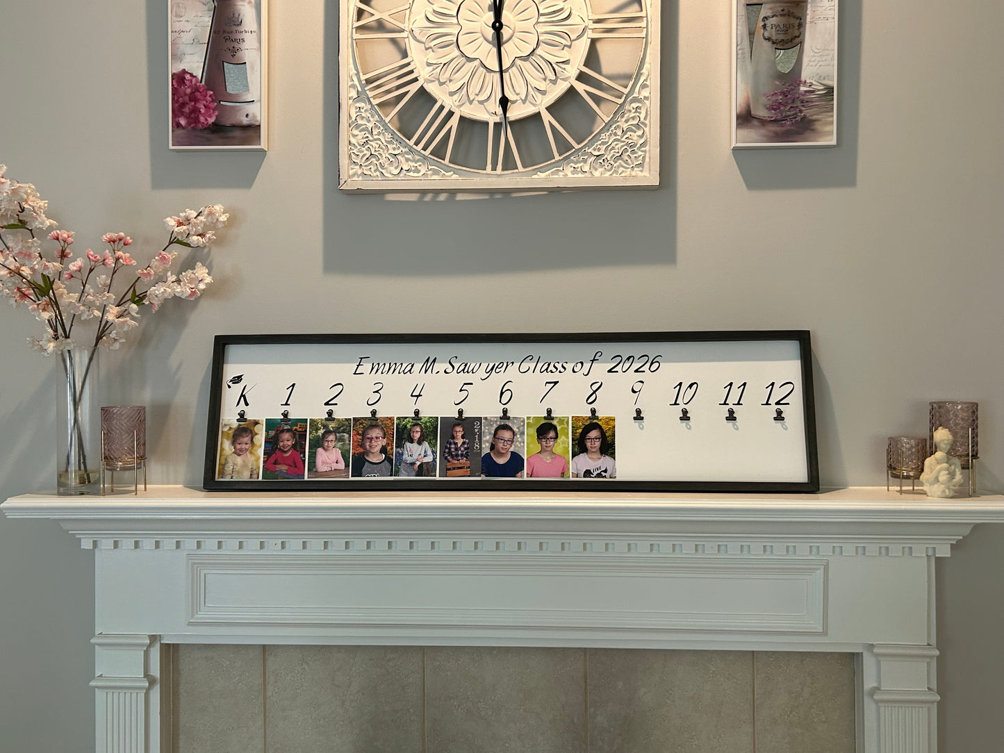 School Picture Framed Scrapbook