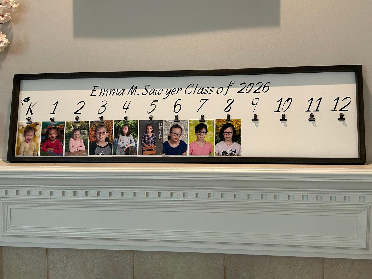 School Picture Framed Scrapbook